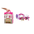 Переносной кукольный дом с мебелью для Барби Barbie Glam House Getaway