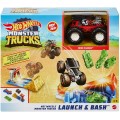 Трек Хот вилс Запускай и круши Hot Wheels Monster Trucks Launch and Bash 