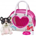 Интерактивная собачка сквиш Французский Бульдог в сумочке  OMG Pets Soft Squishy Puppy  French Bulldog 