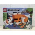 Лего Майнкрафт Лисья хижина LEGO Minecraft 21178 Fox Lodge 