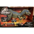 Динозавр Велоцираптор Блю Jurassic World Super Colossal  Velociraptor Blue Mattel  
