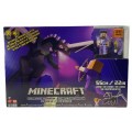 Набір Майнкрафт інтерактивний Ендер Дракон 55см  та Стів  Minecraft Ultimate Ender Dragon Steve 