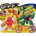 Фігурка тягнучка стретч антистрес Гуджитсу Блазагон проти Рокява Goo Jit Zu Dino Water Blast Blazagon Vs Rockjaw 