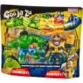 Фігурка тягнучка стретч антистрес Гуджитсу Халк і Танос Goo Jit Zu Marvel Hero Pack Hulk vs Thanos