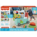 Каталка ходунки Фішер Прайс кемпер Fisher-Price Laugh & Learn 3-In-1 On-The-Go Camper