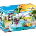 Конструктор Плеймобіл Playmobil 70610 Family Fun Aqua Park Pool аленький басейн з розпилювачем 