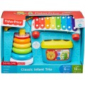 Подарунковий набір Фішер Прайс Піраміда Сортер Ксилофон Fisher-Price Classic Infant Trio 
