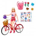 Ігровий набір лялька Барбі на велосипеді Barbie Bicycle Pink Passport Holland Bike 