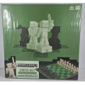 Ігровий набір шахи Майнкрафт MINECRAFT Overworld Heroes Vs Hostile Mobs Chessboard