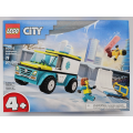  Конструктор Лего Сіті LEGO City 60403 Швидка допомога та сноубордист Emergency Ambulance and Snowboarder 