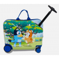 Дитяча валіза для подорожей Блуї Bluey Checked Hardside Ride on Luggage