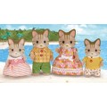 Набор фигурок Sylvanian families Семья Полосатых Котов Calico critters