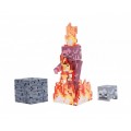 Скелет в огне Майнкрафт Minecraft Skeleton on Fire Action Figure Pack