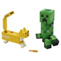 Lego Minecraft Большие фигурки Minecraft Крипер и Оцелот 21156