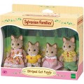  Сильваниан Фемелис Семья котов Sylvanian Families Striped Cat Family