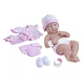 Реалистичный пупс La Newborn Nursery 8 Piece Layette Baby Doll Gift Set