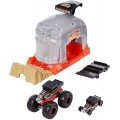 Трек Hot Wheels Хот Вилс Пусковой гараж Костяной шейкер Монстр Трак Monster Truck Pit & Launch Bone Shaker 