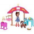 Набор Enchantimals Звериная ферма Детский саддля зверей Harvest Hills Barnyard Nursery