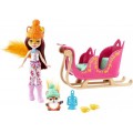 Набор Enchantimals Зимние сани и кукла Фелисити Лис Snowtastic Sled
