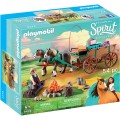 Плеймобил  Спирит Джим с повозкой и лошадьми Playmobil 9477 Spirit Riding 