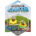 Набор Фигурок мини Майнкрафт кролик и бессмертный Эвокер Minecraft   Mattel Earth Boost mini  Pig Evoker 
