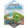 Набор Фигурок мини Майнкрафт Алекс и Крипер Minecraft   Mattel Earth Boost mini Alex Creeper