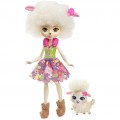 Энчантималс Девочки животные Enchantimals Doll and Animal Pack - Lorna Lamb and Flag Lamb