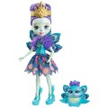 Энчантималс Девочки животные Enchantimals Doll and Animal Pack - Patter Peacock  and Flap  Peacock