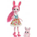 Энчантималс Девочки животные Enchantimals Doll and Animal Pack - Bree Bunny Twist 