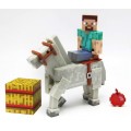 Minecraft Steve and White Horse Фигурка Майнкрафт Стив и белая лошадь