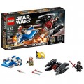 Lego Star Wars Истребитель A-Wing против истребителя TIE Кайло Рена 75196