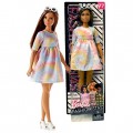 Кукла Барби Модница 77 Радужное платье Barbie Fashionistas