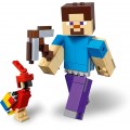 Lego Minecraft Стив с попугаем 21148