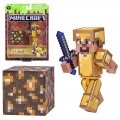 Фигурка майнкрафт Стив в золотой броне Minecraft Steve in Gold Armor 