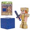 Алекс в золотой броне фигурка Майнкрафт Minecraft Alex in Gold Armor 
