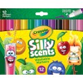 Смываемые фломастеры с запахом Crayola Silly Scents Washable Markers 12 шт
