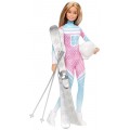 Кукла Барби йога лыжница Barbie Skier Doll Pink Passport Made to Move