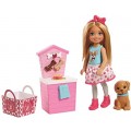 Кукла Челси и стенд с кормом для собак Chelsea Doll and Puppy Food Stand