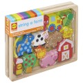Шнуровка Ферма фирмы Алекс Тойс  ALEX Toys Little Hands String A Farm