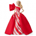 Праздничная новогодняя кукла Барби Холидей 2019 Holiday Barbie Doll blonde
