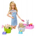 Барби с питомцами barbie wash n play