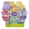 Littlest Pet Shop Букетный набор петов Маленький Зоомагазин 16 шт Hasbro