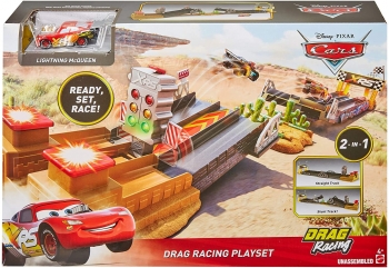 Трек Тачки Драг рейсинг Disney Pixar Cars  XRS Drag Racing GFM09