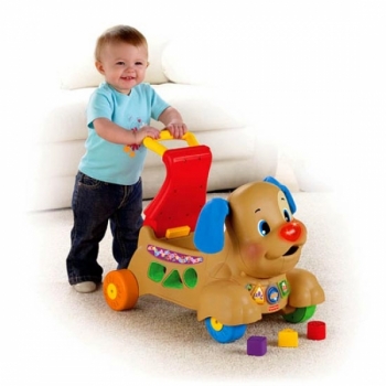 Каталка-ходунки толкатели Fisher Price Веселый Щенок Puppy Walker 