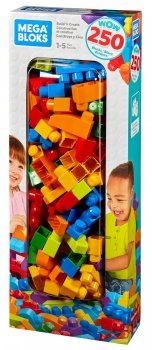 Конструктор mega bloks 250 деталей big building bag 250-piece 