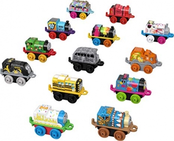  Мини паровозики томас Fisher-Price 12 шт Thomas Friends MINIS Surprise Cargo Pack