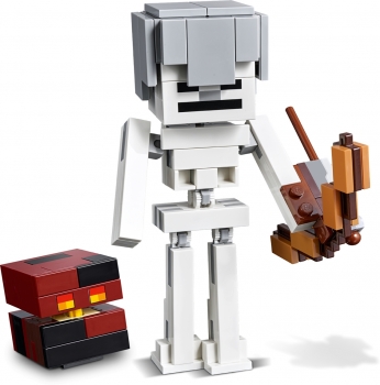 Lego Minecraft Скелет с кубом магмы 21150
