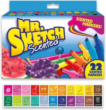 Набір ароматизованих змиваючих маркерів Mr. Sketch Washable Scented Markers 22 шт