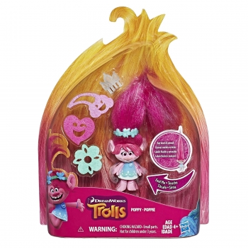 Фигурка Тролли  Розочка Поппи DreamWorks Trolls Hair Raising Poppy