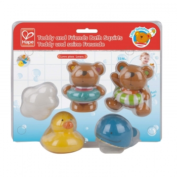 Игрушка для ванной комнаты   Little Splashers Teddy and Friends Bath Squirts 